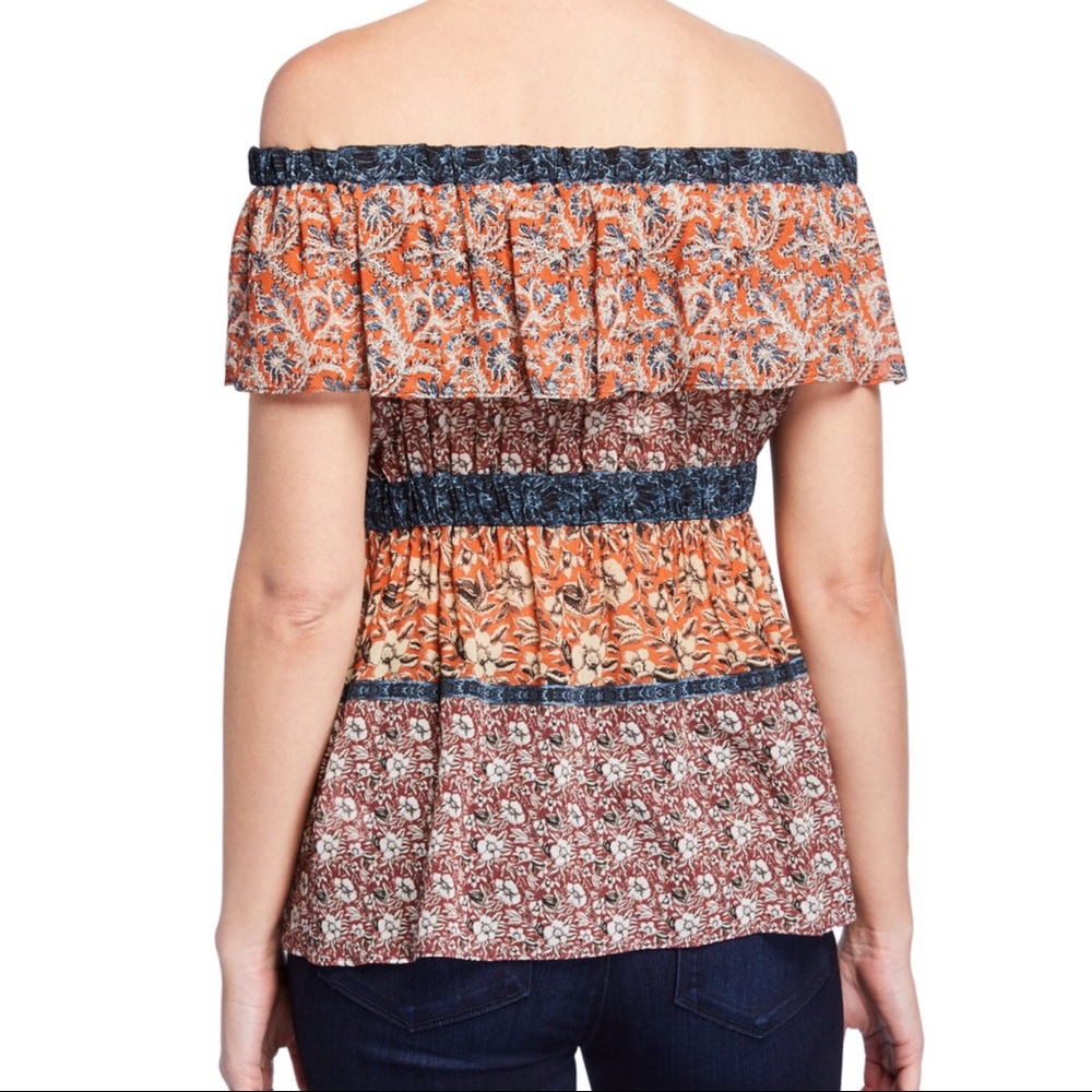 Bailey 44 Boho Sri Lanka Babydoll Top Size M - Picture 3 of 6